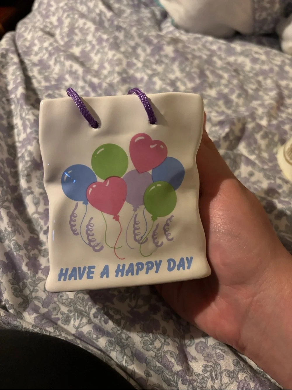 Have A Happy Day Ceramic Gift Bag - l